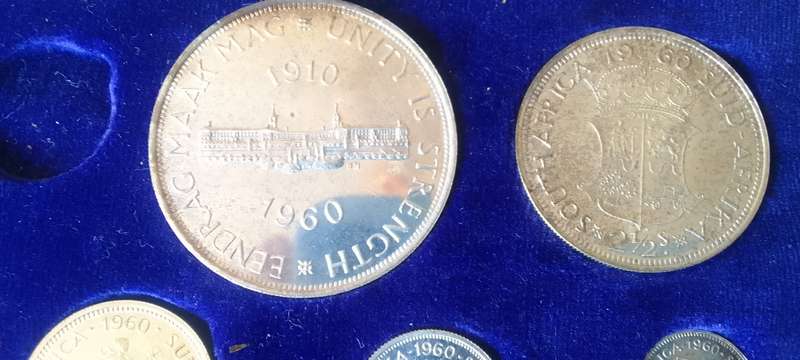 1960 RSA PROOF SET IN SA MINT BOX - NO GOLD