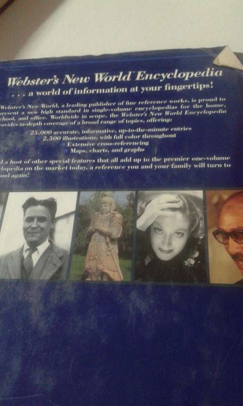 Encyclopedia - Webster's  New World encyclopedia