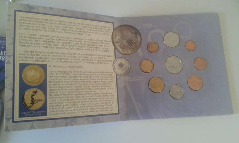 1998 RSA BRILLIANT UNCIRCULATED  PROOF SET  - SEALED COINS