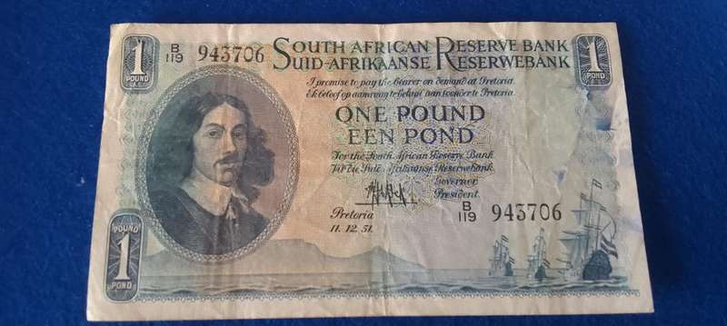 ONE POUND  DE KOCK RSA - 1951 - 943706