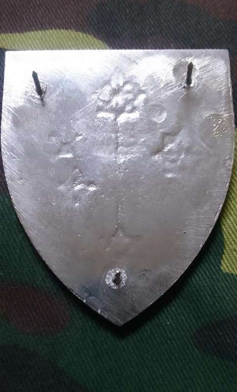 SADF  S.A. MILITARY INTELLIGENCE COLLEGE  SHOULDER FLASH - WITH PINS