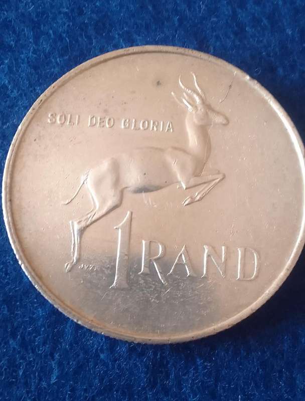1967 RSA ONE RAND (R1) SILVER VERWOERD AFRIKAANS