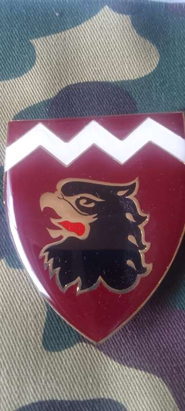 SADF / SA ARMY  44 PARACHUTE 18 LIGHT REGIMENT  - (WHITE STRIPES) SHOULDER FLASH