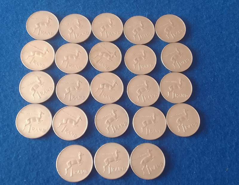 1979 RSA ONE RAND (R1) NICKEL COINS - BID PER COIN