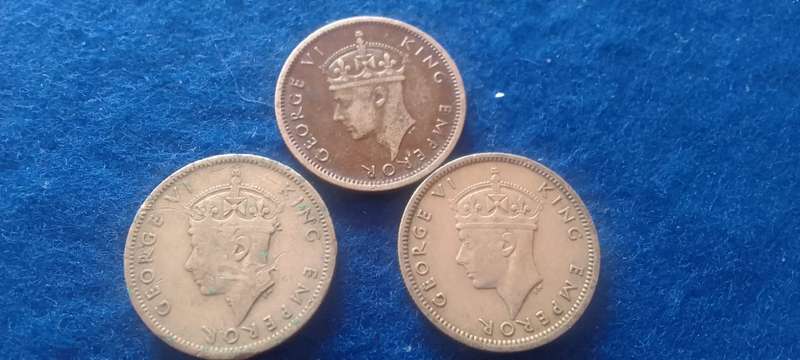 1947 SOUTHERN RHODESIAN  6 PENCE NICKEL (TAKE ALL)