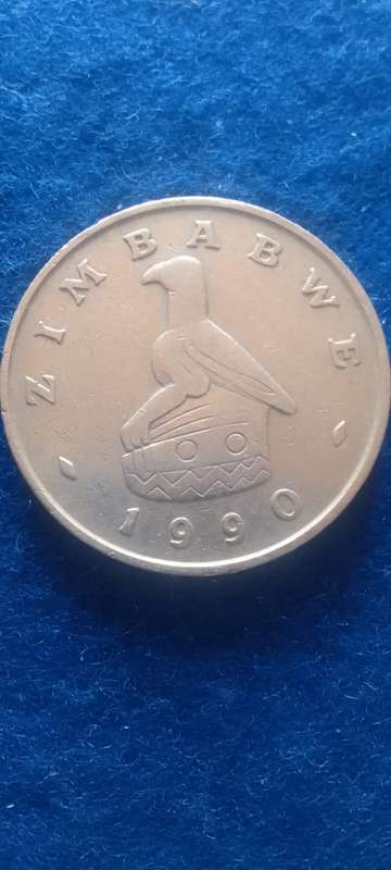 1990 ZIMBABWE 50c NICKEL COIN