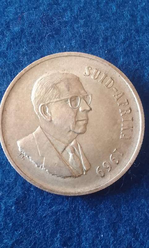1969 RSA ONE RAND (R1) SILVER DONGES - AFR