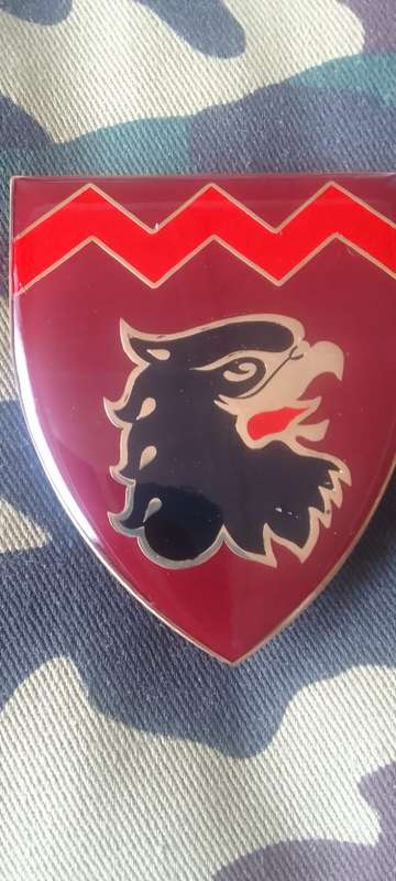 SADF / SA ARMY  44 PARACHUTE 18 LIGHT REGIMENT  - (RED STRIPES) SHOULDER FLASH