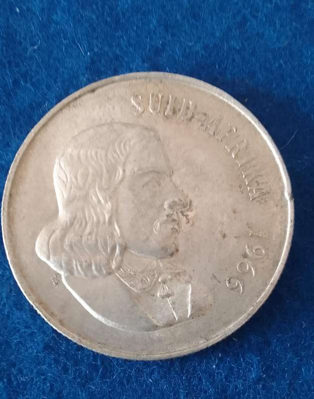 LOW START !!!  1966 R1 (S.A.)  COIN - 80% SILVER - AFR
