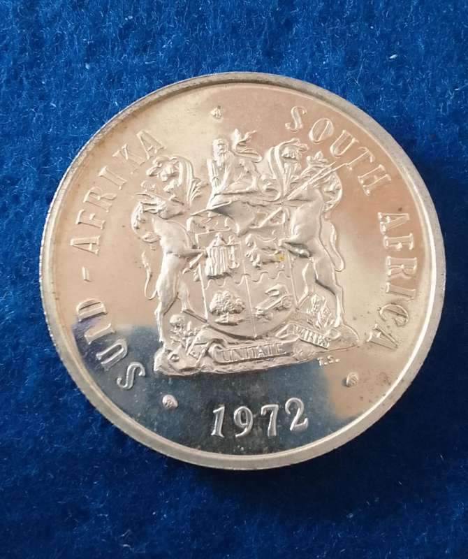 1972 R1 (S.A.) ONE RAND SILVER  PROOF COIN - STUNNING COIN