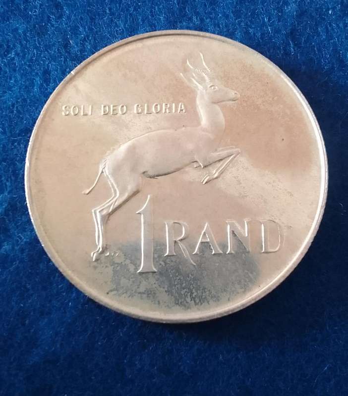 1975 R1 (S.A.) ONE RAND SILVER  PROOF COIN