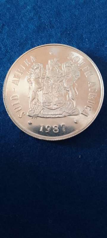 1987 R1 (S.A.) ONE RAND SILVER  PROOF COIN