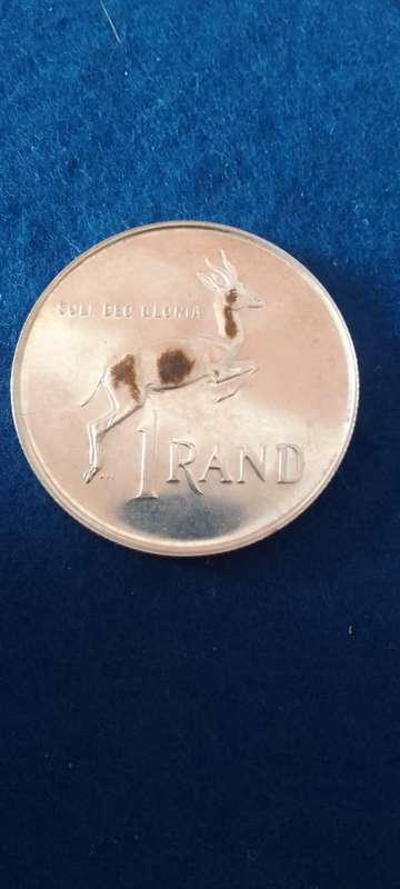 1987 R1 (S.A.) ONE RAND SILVER  PROOF COIN