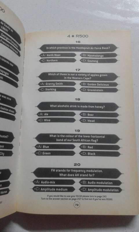 Book:  Who wants to be a millionaire - the Quiz book