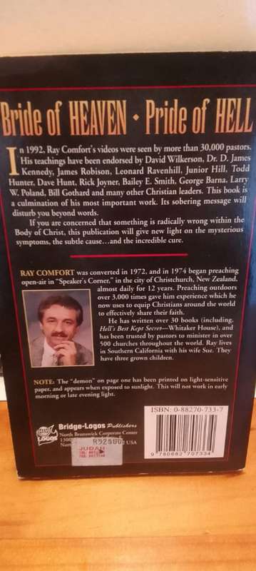 Book:  Bride of heaven, Pride of Hell - Ray Comfort