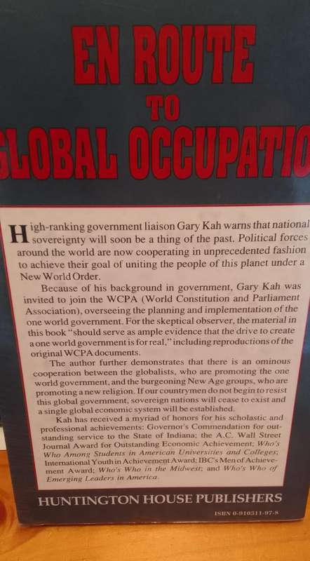 Book:  En Route to Global Occupation - Gary Kah