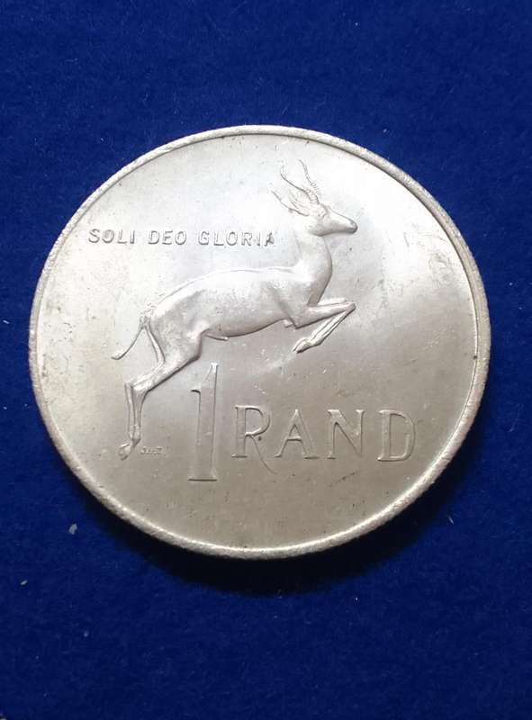 1967 R1 (S.A.) ONE RAND 80% SILVER - ENG