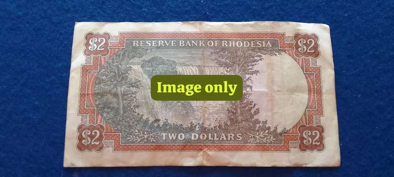 RHODESIA TWO DOLLARS NOTE - 1972 - BRILLIANT NOTE