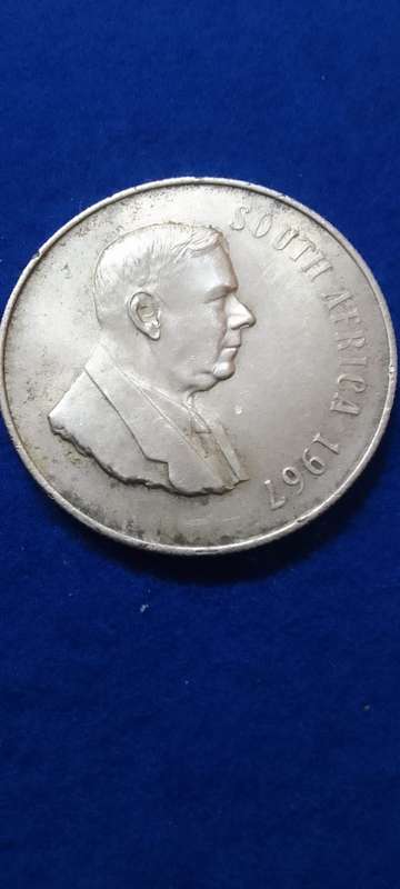 1967 R1 (S.A.) ONE RAND 80% SILVER - ENG