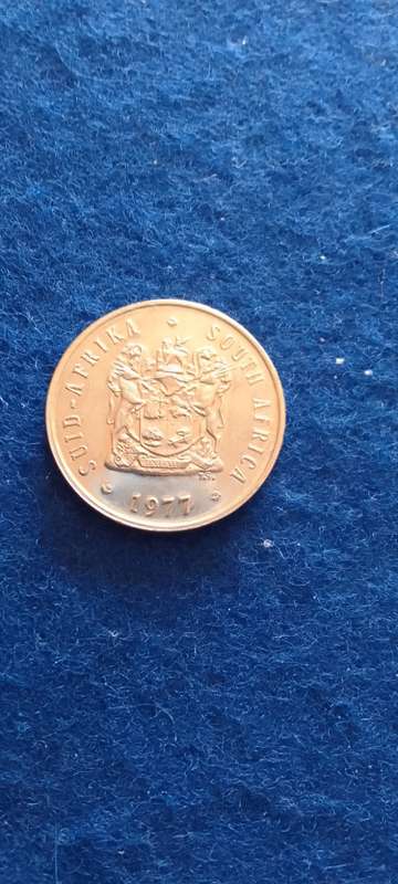 RSA Five cent nickel coin (1977) - great condition -