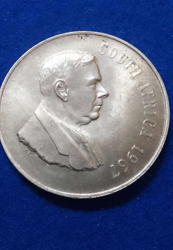 1967 R1 (S.A.) ONE RAND 80% SILVER - ENG