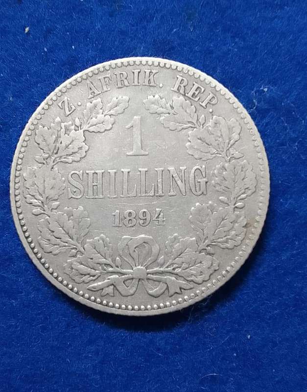 1894 ZAR 1 Shilling (One Shilling) -  Circulated coin