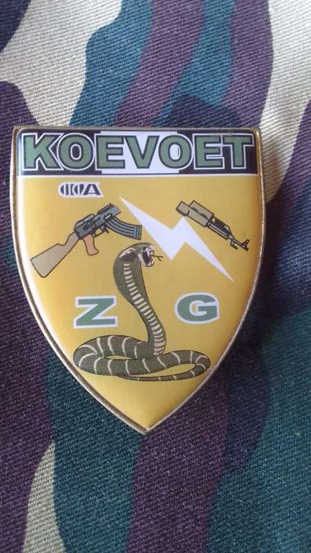 SADF/  SA ARMY  KOEVOET (ZG) SHOULDER FLASH