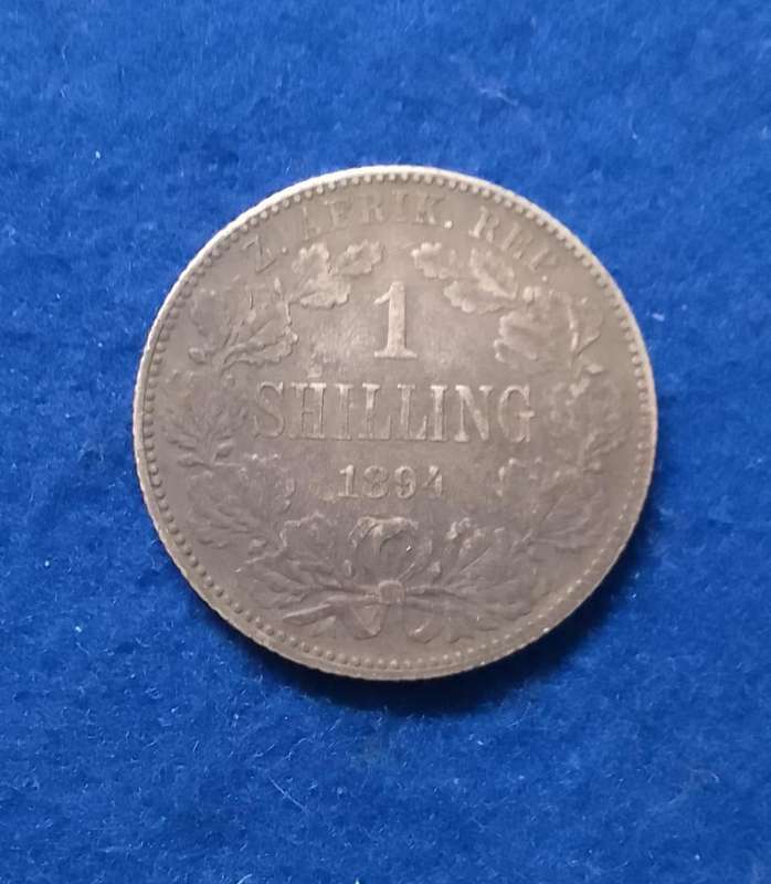 1894 ZAR 1 Shilling (One Shilling) -  Circulated coin