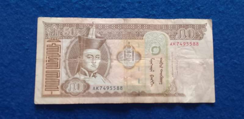 Mongolia banknote 50 Tugrik (2013)