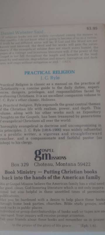 Book: Practical Religion - JC Ryle