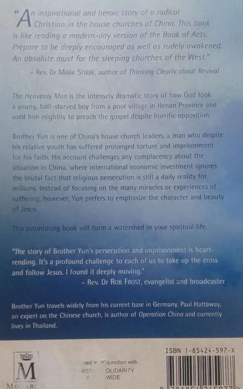 Book: The Heavenly Man - Brother Yun - by Paul Hattaway