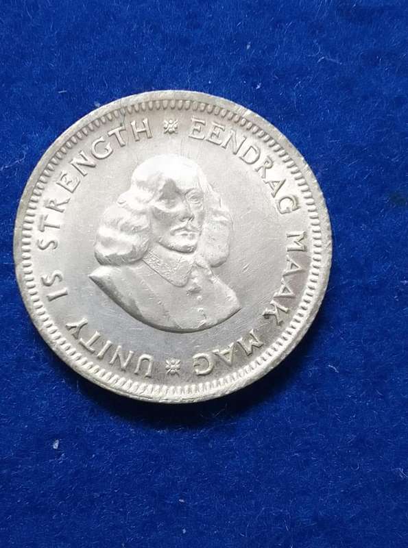 1963 five cent (5c) South Africa Silver coin - circulated