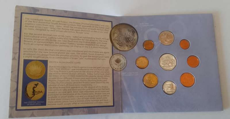 1998 RSA UNCIRCULATED PROOF SET IN CARD FOLDER