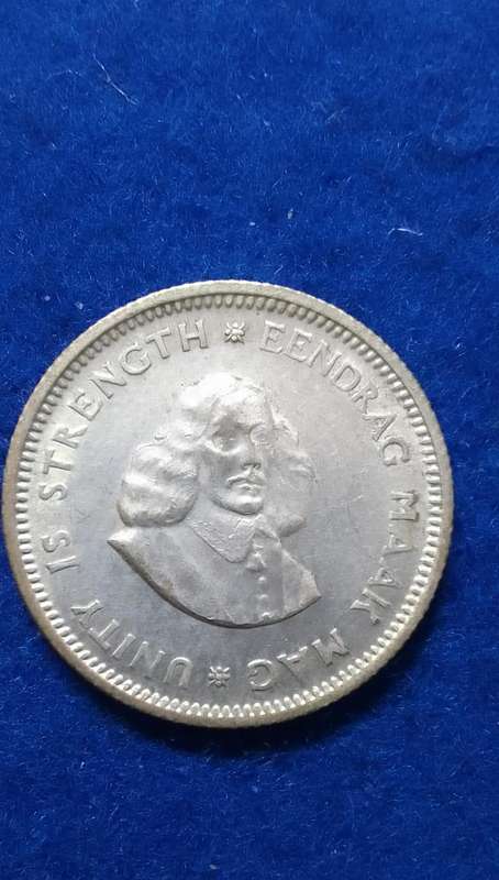 1964 five cent (5c) South Africa Silver coin - circulated