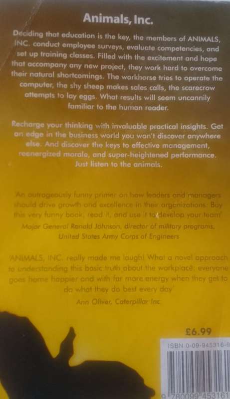Book: Animals,  Inc. A Business Parable for the 21st Century - Tucker/Allman