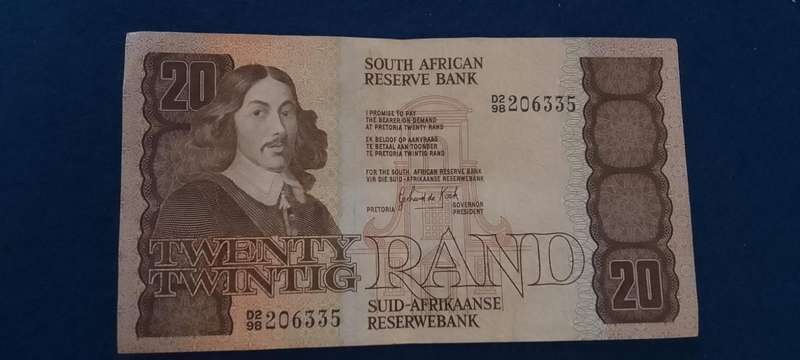TWENTY RAND Gerhard de Kock banknote - 6335