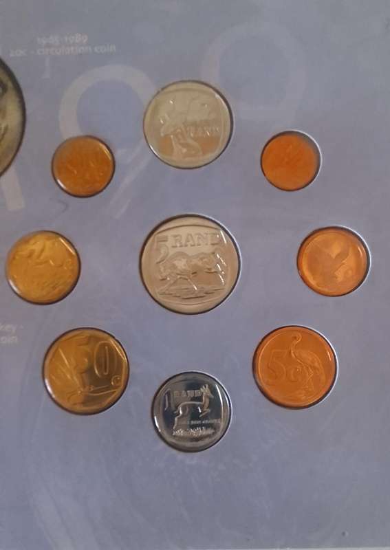 1998 RSA UNCIRCULATED PROOF SET IN CARD FOLDER