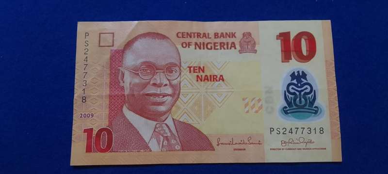 Central Bank of Nigeria - Ten Naira