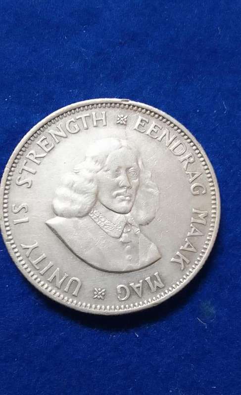 1963  South Africa silver Twenty Cent Circulated