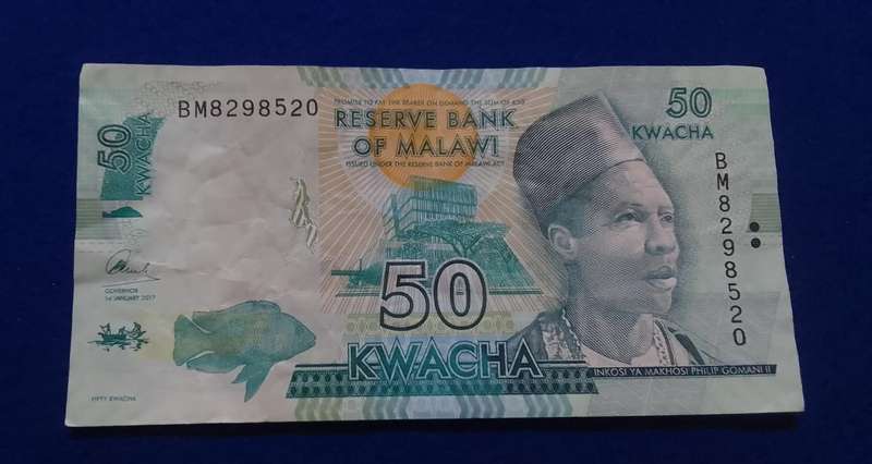 Reserve bank of Malawi 50 Kwacha banknote