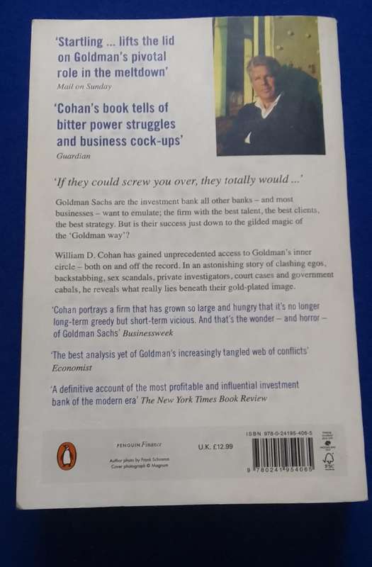 Money and Power - How Goldman Sachs came to Rule the world - WD COHAN - Best Seller