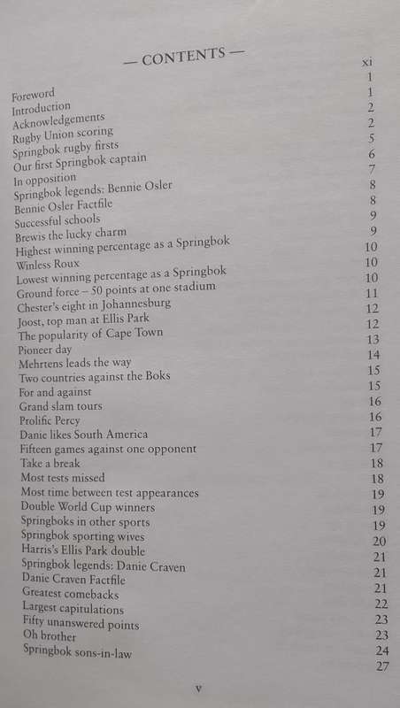 BOOK:  Springbok  Miscellany - Eddie Grieb & Stuart Farmer (RUGBY)