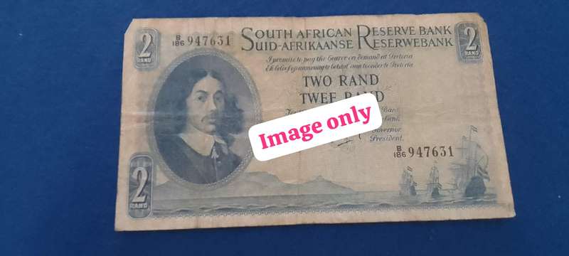 TWO RAND banknote - G Rissik -1962 - 7631