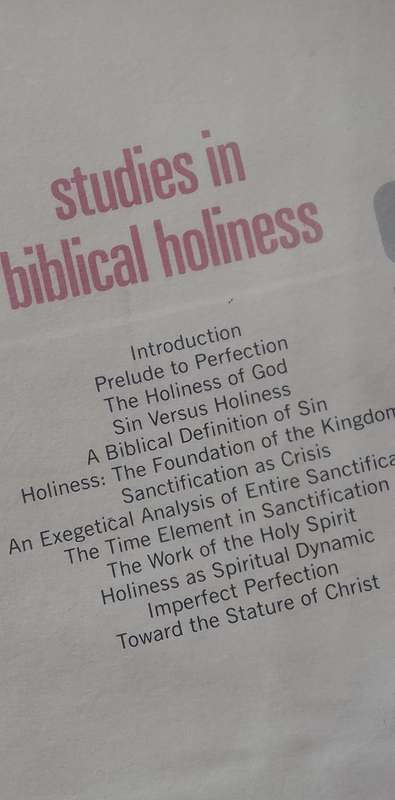 Book: Studies in Biblical holiness by Donald s. Metz
