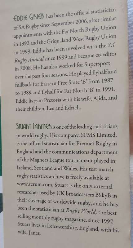 BOOK:  Springbok  Miscellany - Eddie Grieb & Stuart Farmer (RUGBY)