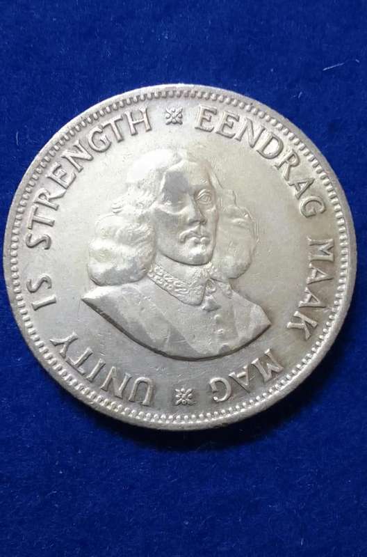 1964 South Africa silver Twenty Cent Circulated