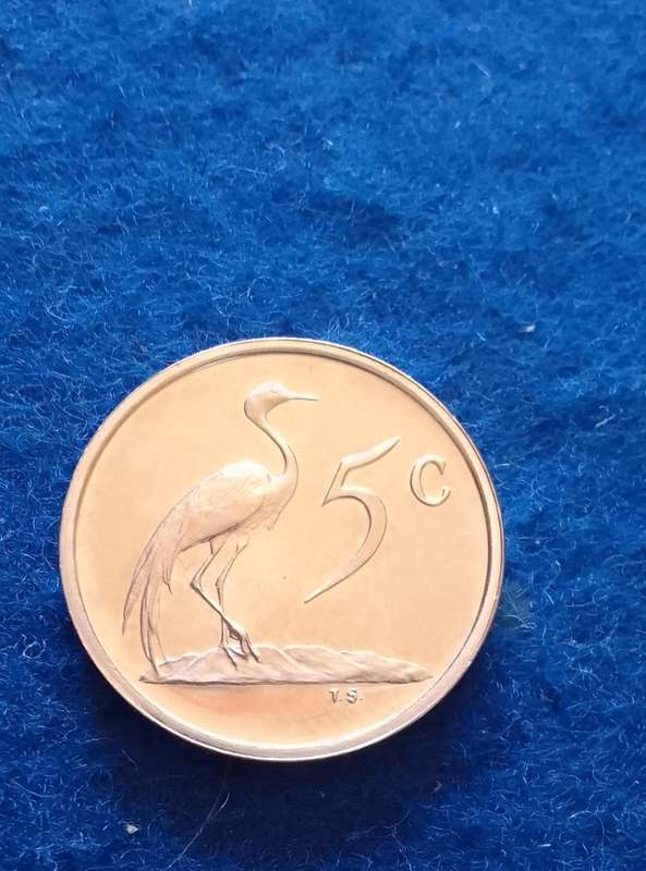 RSA Five cent nickel coin (1985) - lovely condition - almost proof like