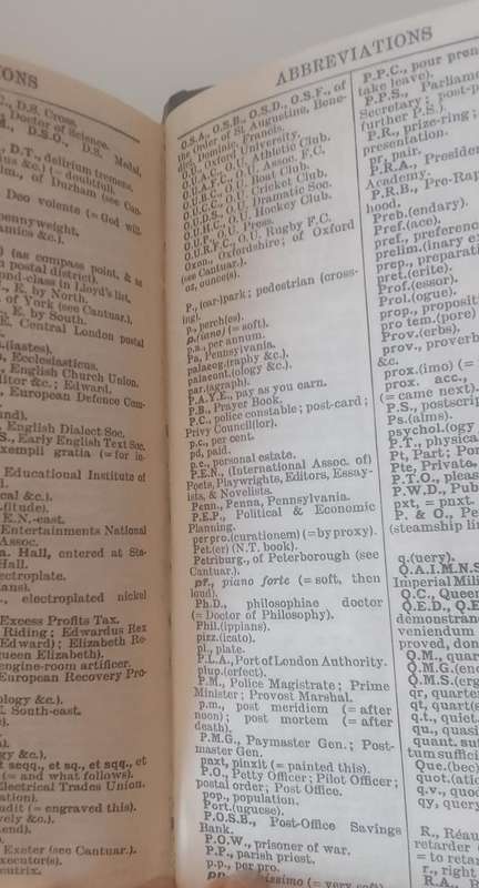 Dictionary:  The Pocket Oxford Dictionary of current English - Fowler
