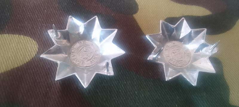 SADF / SA ARMY MAJOR PIPS - CHROMED