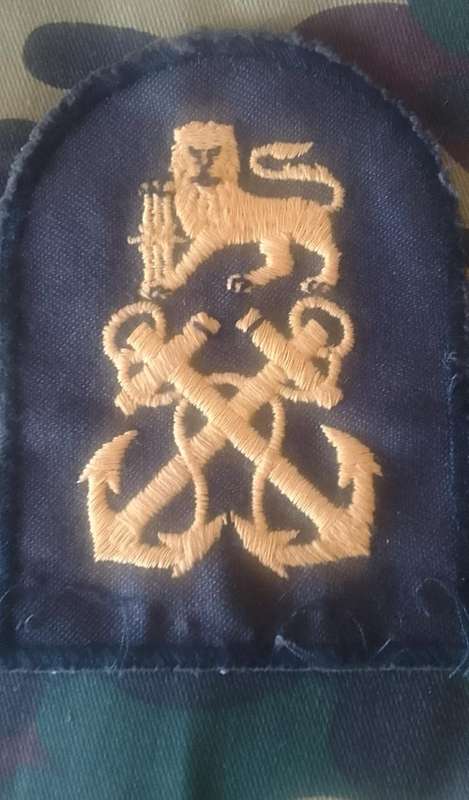 SADF - SA NAVY PETTY OFFICER  BLACK UNIFORM RANK - SINGLE
